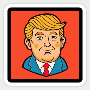 Donald Trump Illustration Sticker